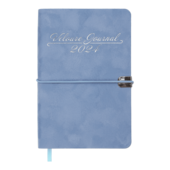 Ежедневник датированный 2024 Buromax VELOUR А6 голубой 336 с (BM.2512-14)