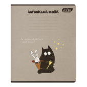 Тетрадь предметная по английскому языку Zibi Crazy Cat в клетку 48 листов (ZB.1703-14)