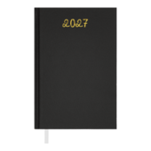 Ежедневник датированный 2027 Buromax Optimal, A5, 320 страниц, черный (BM.2121-01)