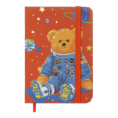 Книжка записная на резинке ZiBi BEAR А7 80 листов в клетку твердая обложка (ZB.117103)