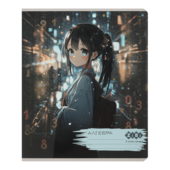 Зошит предметний з алгебри ZiBi Anime в клітинку 48 аркушів (ZB.1704-02)