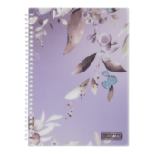 Тетрадь для записей Buromax Arabeski B5 80 листов в клетку, пластиковая обложка (BM.2586-48)