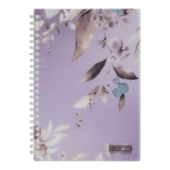 Тетрадь для записей Buromax Arabeski A5 80 листов в клетку, пластиковая обложка (BM.2587-48)