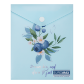 Папка-конверт на кнопке A6 Buromax Arabeski матовый полупрозрачный пластик (BM.3922-52)