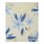 Папка-конверт на кнопке A6 Buromax Arabeski матовый полупрозрачный пластик (BM.3922-53)