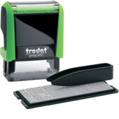 Самонаборный текстовый штамп 3-х строчный+касса 6003 Trodat 4911 зеленый