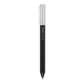 Ручка гелевая автоматическая Buromax Prestige Silver 0.5 мм, синие чернила, черная (BM.83102-01)