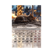 Календарь настенный перекидной Buromax 2027, 33х48 см, Коты (BM.210301)