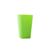 Стакан пластиковый для письменных принадлежностей (творчества) Arnika квадратный 8х8х11,7 см Зеленый (81664)