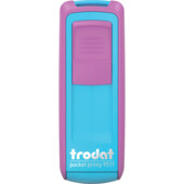 Карманная оснаска для штампа Trodat Pocket Printy 9511 розово-голубая 38х14 мм