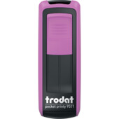 Кишенькова оснаска для штампа Trodat Pocket Printy 9511 рожево-чорна 38х14 мм
