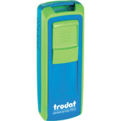 Карманная оснаска для штампа Trodat Pocket Printy 9512 сине-зеленая 47х18 мм