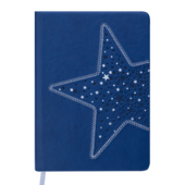 Ежедневник недатированный Buromax Stella A5 из искусственной кожи 288 с. Синий (BM.2048-02)