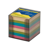 Бокс з кольоровим папером Buromax, 90х90х90 мм, 1000 л, димчастий (BM.2291-02)
