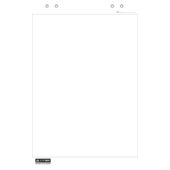 Блок бумаги для флипчарта Buromax BM.2296, чистый, 20 лист, 64х90 см
