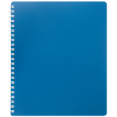 Тетрадь на пружине Buromax Classic, B5, 80 л, пласт. обл, клетка, синий (BM.2419-002)