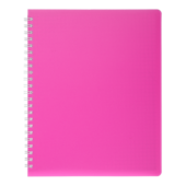 Тетрадь Buromax Bright 60 листов А5 в клетку пластиковая обложка Розовый (BM.24554155-10)