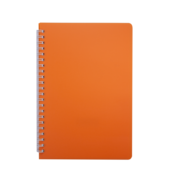 Тетрадь Buromax Bright 60 листов А5 в клетку пластиковая обложка Оранжевый (BM.24554155-11)