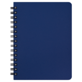 Зошит для нотаток на пружині Buromax OFFICE, А6, 96 арк., клітинка, пластикова обкладинка, синій (BM.24651150-02)