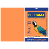 Бумага цветная Buromax, А4, 80г/м2, INTENSIV, оранжевый, 20 листов (BM.2721320-11)