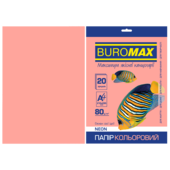 Бумага цветная Buromax, А4, 80г/м2, NEON, розовый, 20 листов (BM.2721520-10)