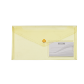 Папка-конверт на кнопке Buromax Travel, DL (240x130 мм), желтый (BM.3938-08)