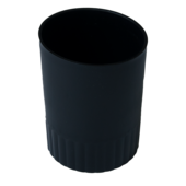 Стакан пластиковый для письменных принадлежностей Buromax Jobmax, черный (BM.6351-01)