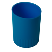Стакан пластиковый для письменных принадлежностей Buromax Jobmax, синий (BM.6351-02)