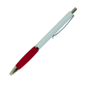Ручка шариковая автоматическая Buromax, 0,7 мм, синее чернило, красный грип (BM.8232-05)