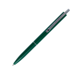 Ручка шариковая автоматическая Buromax COLOR, LOGO2U, 1 мм, зел.корпус, синие чернила (BM.8239-04)