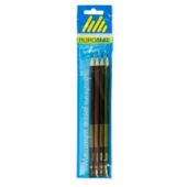 Набор с 4-х графитовых карандашей Buromax Boss HB без ластика (BM.8538-4)