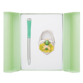 Набор подарочный Langres Fairy Tale (ручка шариковая и крючок для сумки) Зеленый (LS.122027-04)