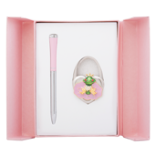 Набор подарочный Langres Fairy Tale (ручка шариковая и крючок для сумки) Розовый (LS.122027-10)