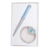 Набор подарочный Langres Crystal (ручка шариковая и крючок для сумки) Синий (LS.122028-02)