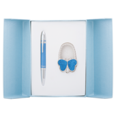 Набор подарочный Langres Lightness (ручка шариковая и крючок для сумки) Синий (LS.122030-02)