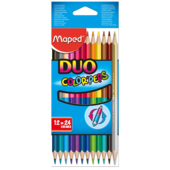 Карандаши цветные Maped Color Peps Duo двухсторонние 12 шт. 24 цвета (MP.829600)