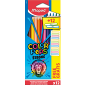 Карандаши цветные Maped Color Peps Classic 12 цветов + 12 наклеек (MP.862725)