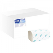 Полотенца Tischa Papier Basic V-образные бумажные целлюлозные 150 л (P098)