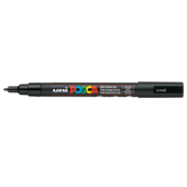 Маркер для всех типов поверхности Uni Posca, 0,9-1,3 мм, черный (PC-3M.Black)