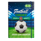 Папка для тетрадей ZiBi Football, картонная на резинке, B5+ 175х245х25мм (ZB.14965)