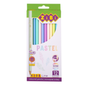 Карандаши цветные пастельные ZiBi Kids Line Pastel 12 шт. (ZB.2470)