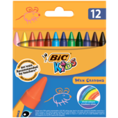 Мел цветной Bic Kids Wax Crayons восковой круглый 12 шт (bc927829)