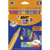 Карандаши цветные Bic Evolution Stripers 18 шт (bc950524)