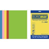 Набір кольорового паперу Buromax  INTENSIVE, EUROMAX, 5 кол., 20 арк., А4, 80 г/м² (BM.2721320E-99)