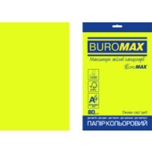 Бумага цветная Buromax Euromax А4, 80г/м2, NEON, желтый, 20л. (BM.2721520E-08)
