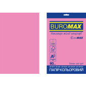 Бумага цветная Buromax Euromax А4, 80г/м2, NEON, розовый, 20л. (BM.2721520E-10)