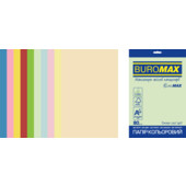 Набір кольорового паперу Buromax PASTEL+INTENSIVE, EUROMAX, 10 кол., 20 арк., А4, 80 г/м² (BM.2721620E-99)