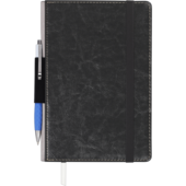 Блокнот деловой Buromax CODE, L2U, А5, 96 л., клетка, черный, иск.кожа (BM.295106-01)