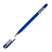 Ручка гелевая Buromax FOCUS, 0.5мм, непрозр. корпус RUBBER TOUCH, синие чернила (BM.8331-01)