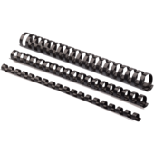 Пружины пластиковые Fellowes, 16 мм, черные, 100 шт (f.53473)